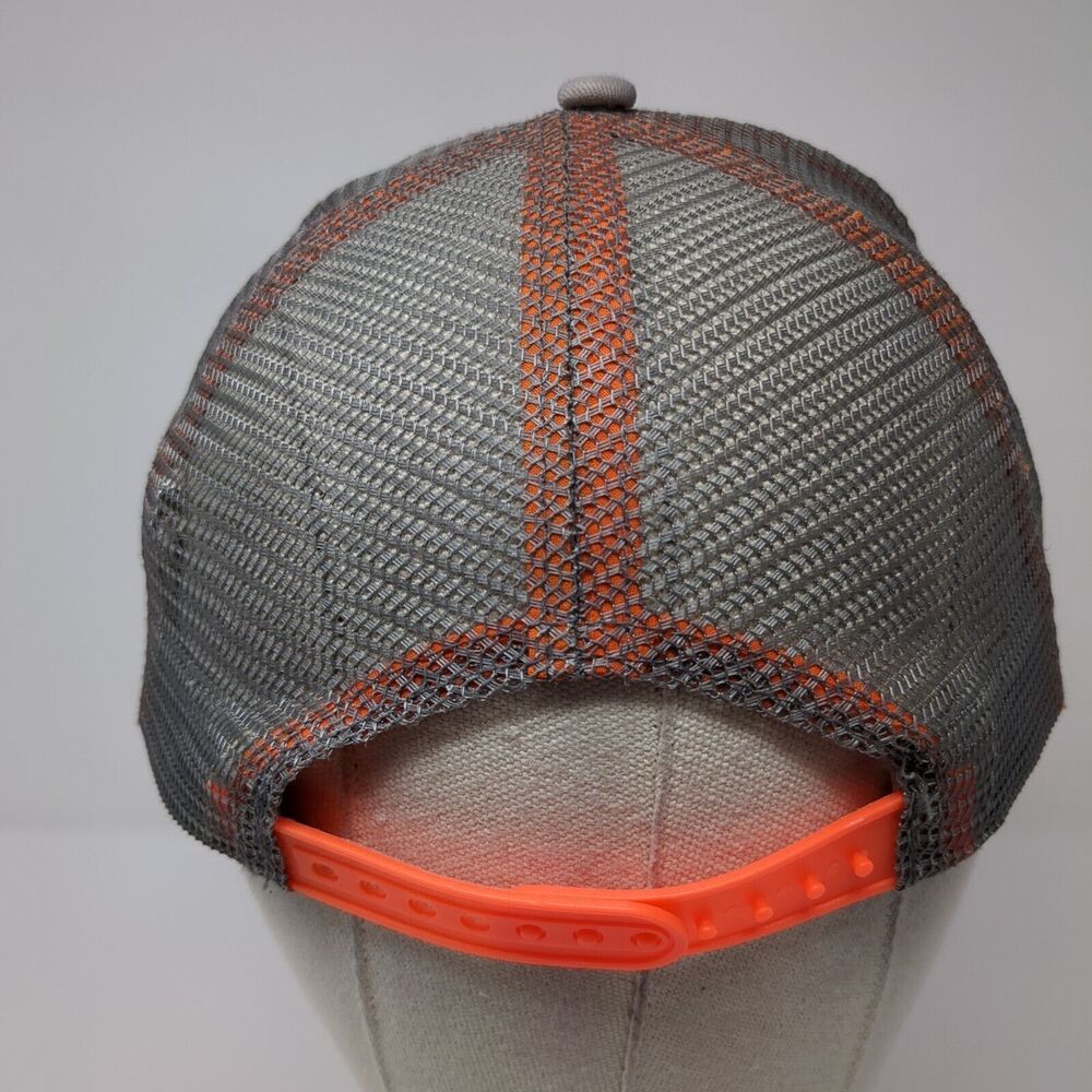Explore Patch Snapback Mesh Back Trucker Hat Gray… - image 5